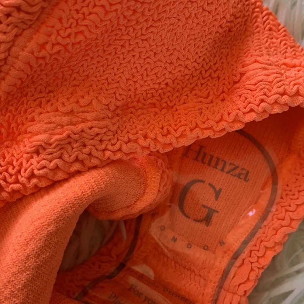 NWT hunza g Xandra bikini set in orange - Picture 6 of 8